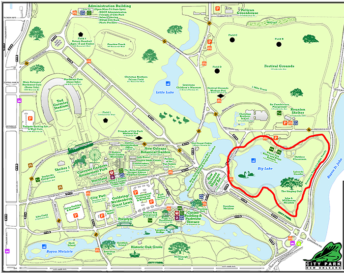 City Park map